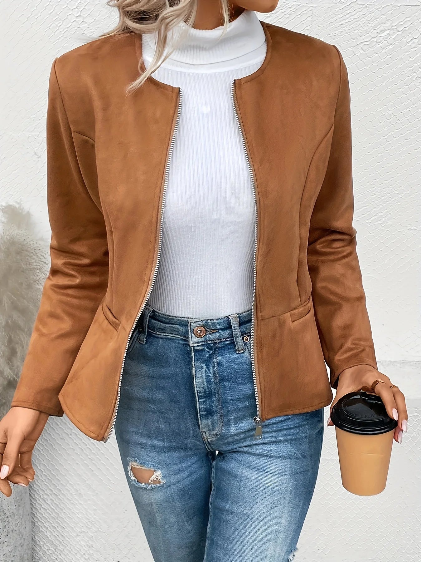 The Nova Round Neck Jacket