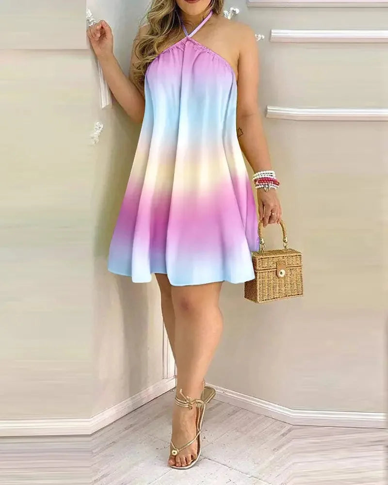 Sunbloom Halter Dress