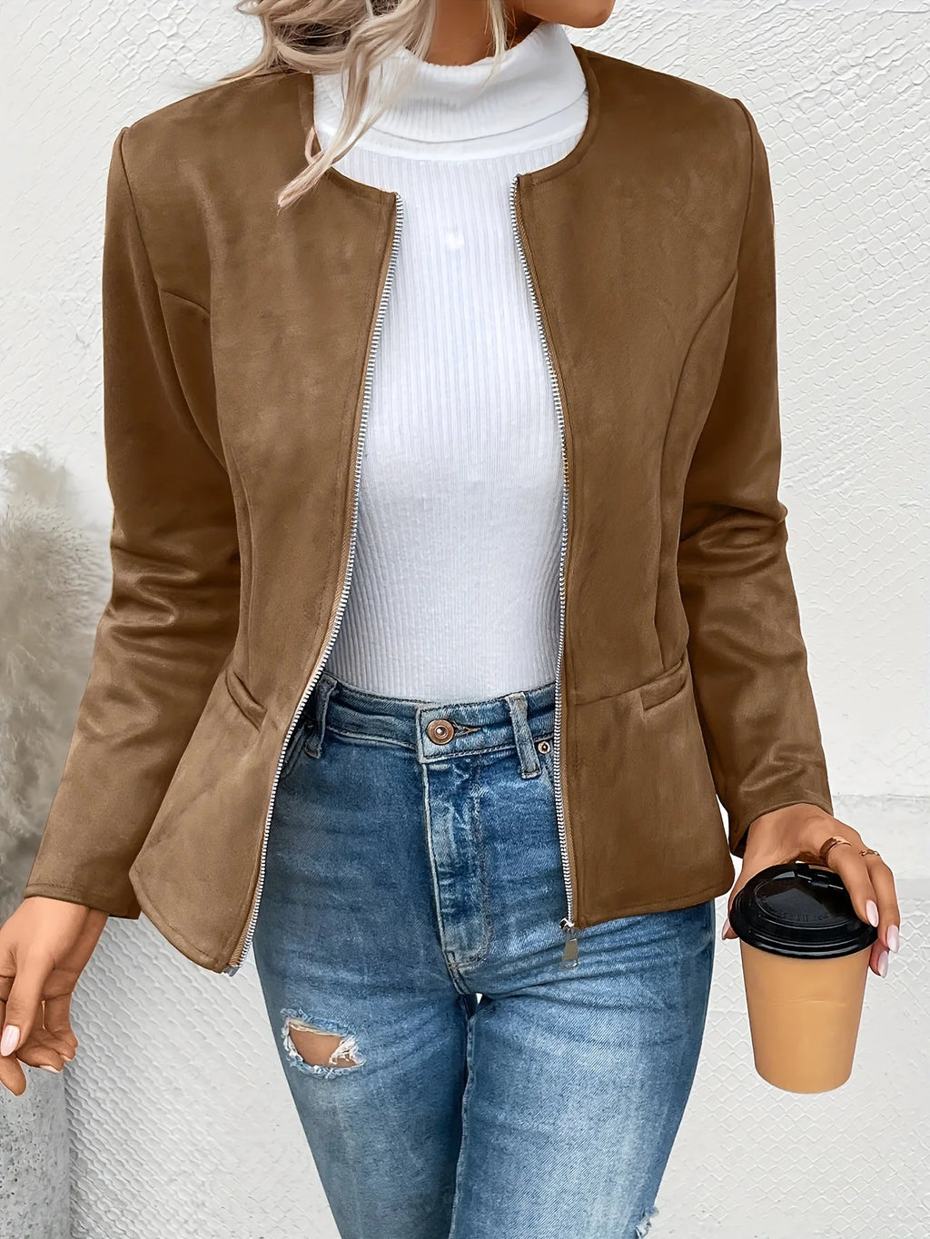 The Nova Round Neck Jacket