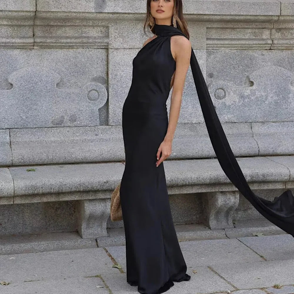 The Seraphina Satin Gown