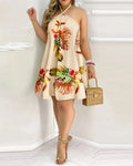 Sunbloom Halter Dress