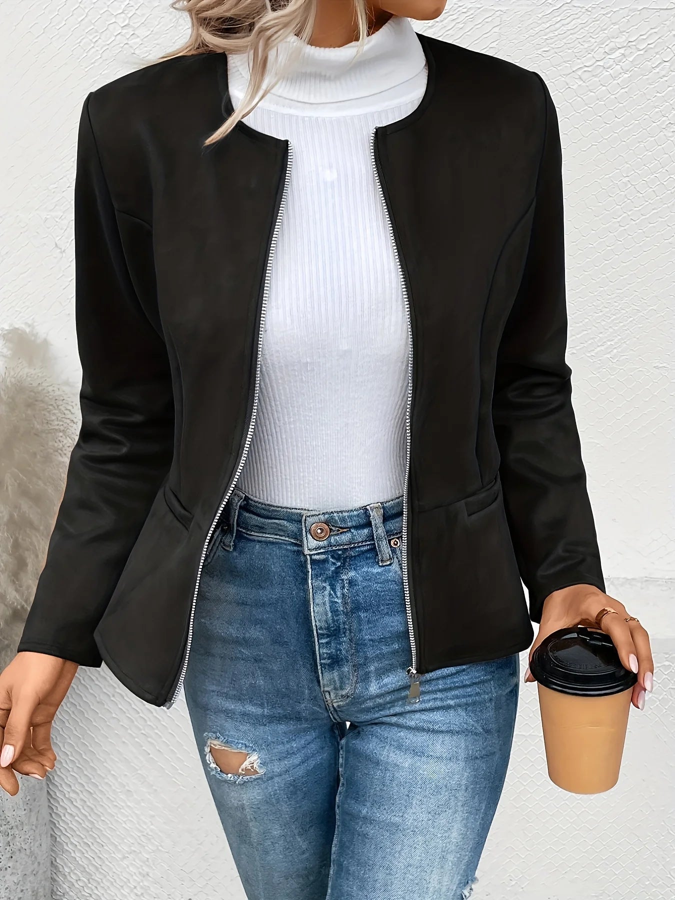 The Nova Round Neck Jacket