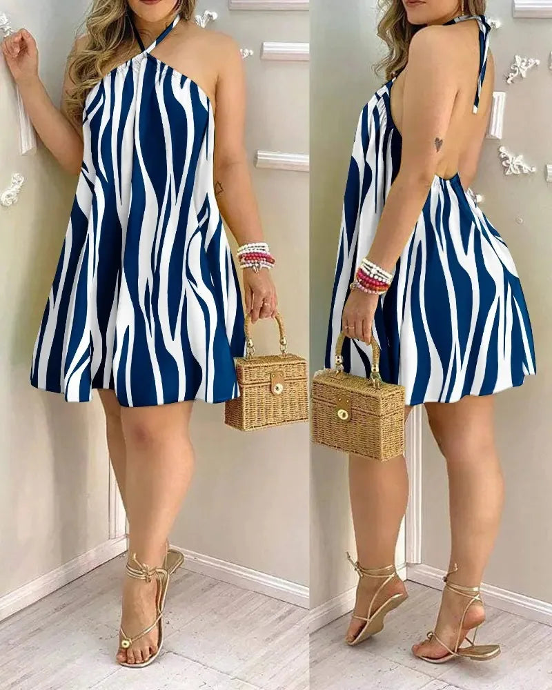 Sunbloom Halter Dress