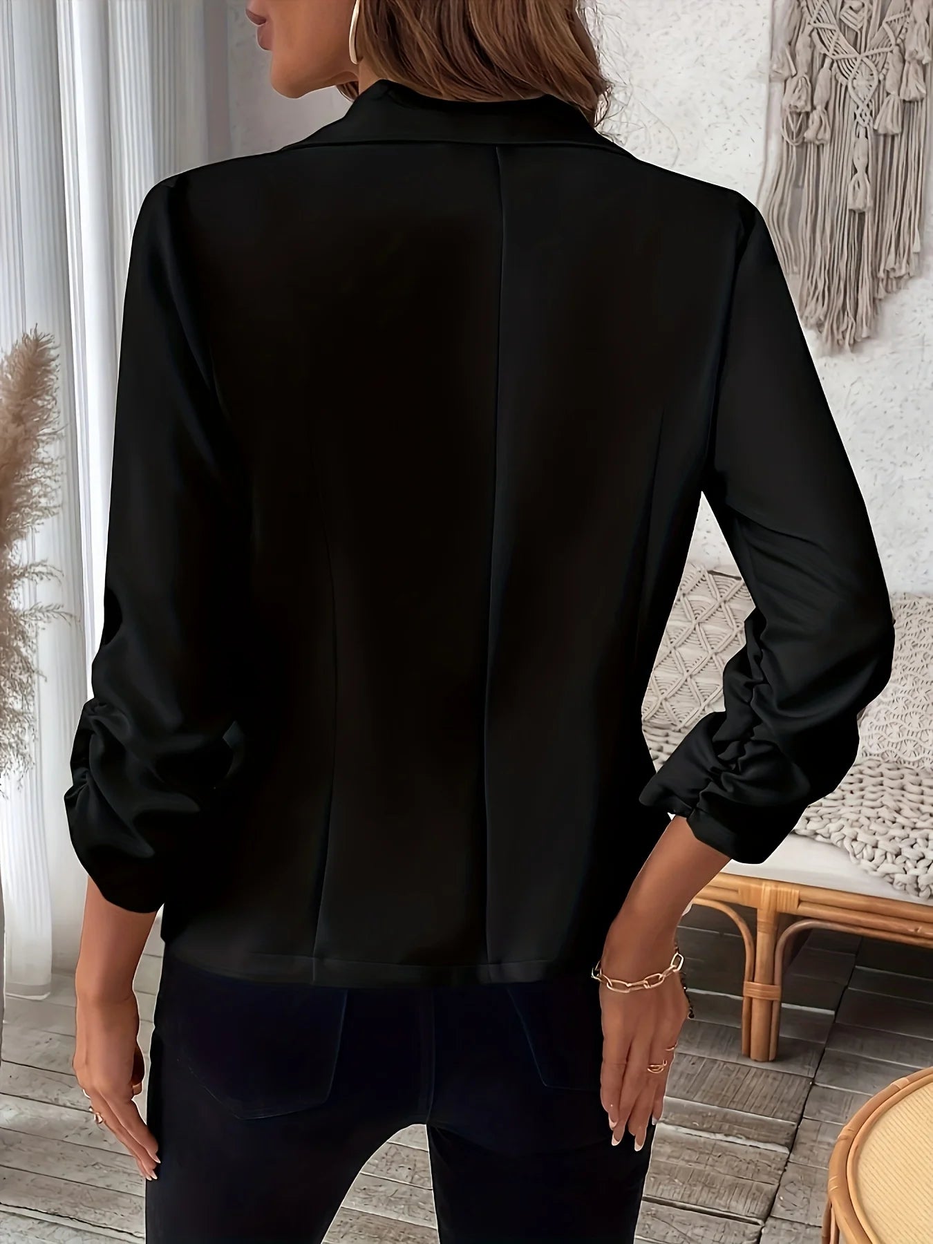 The Elira Black Blazer