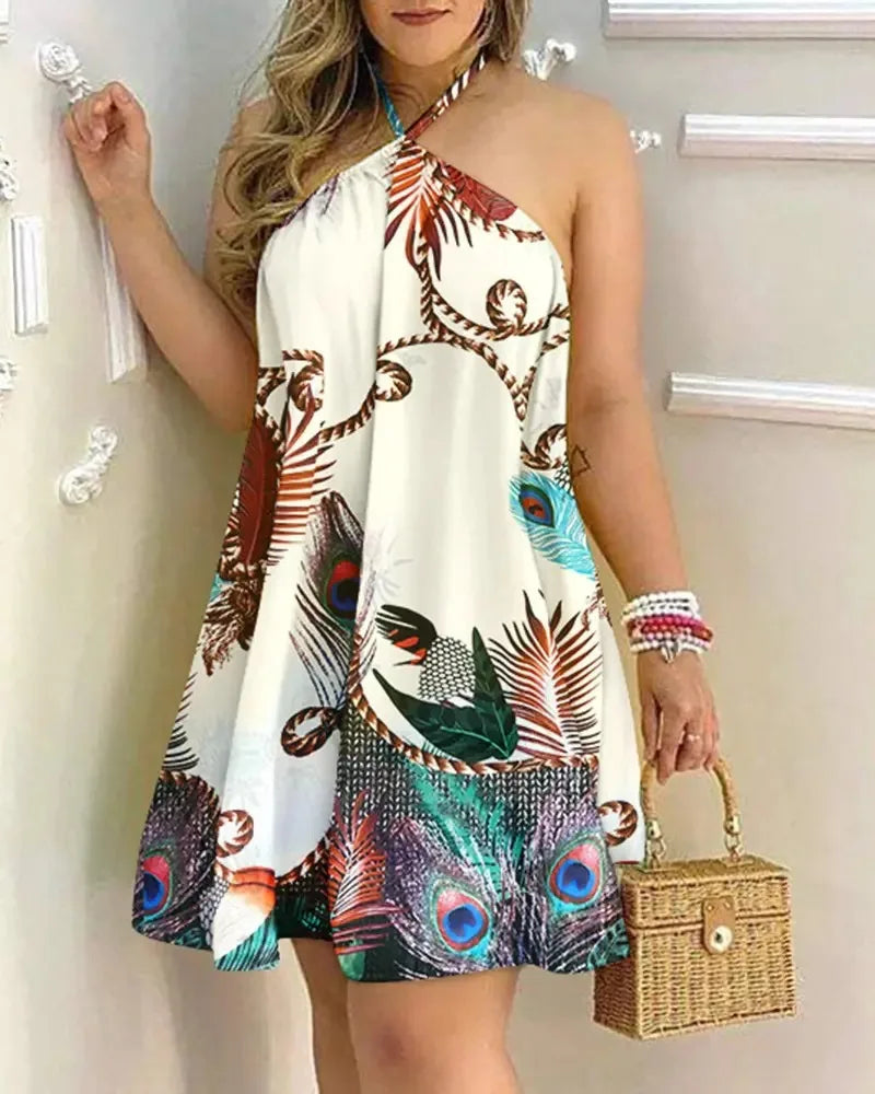 Sunbloom Halter Dress
