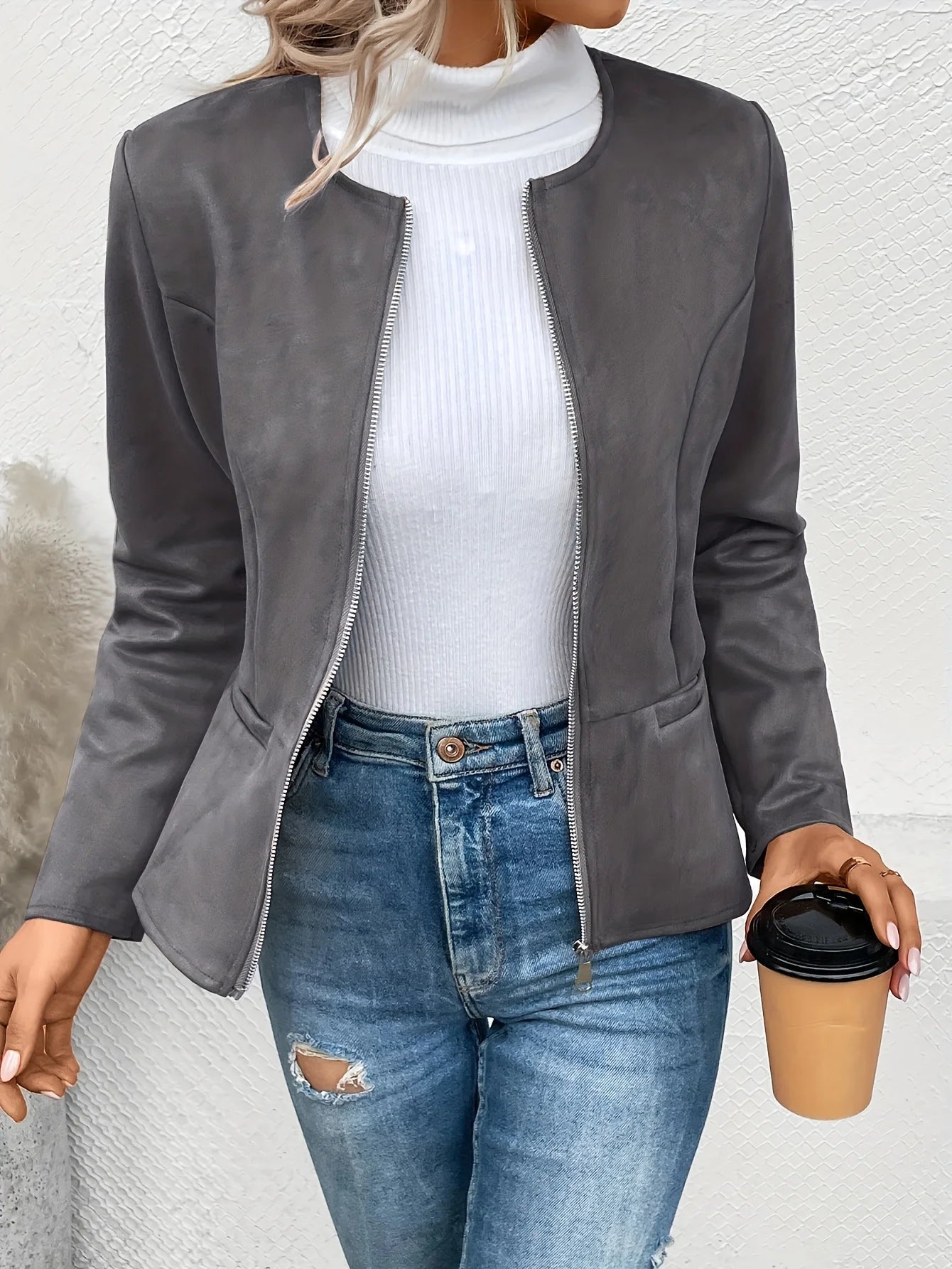 The Nova Round Neck Jacket