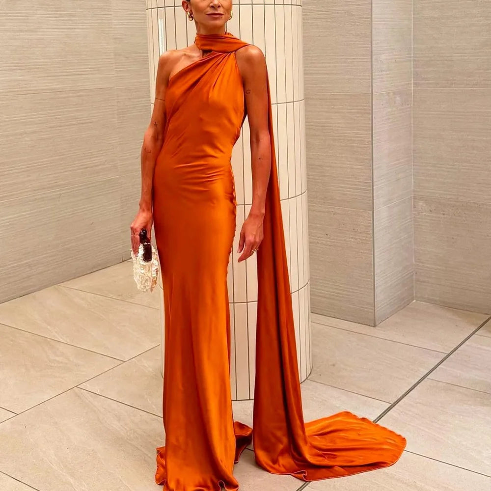The Seraphina Satin Gown