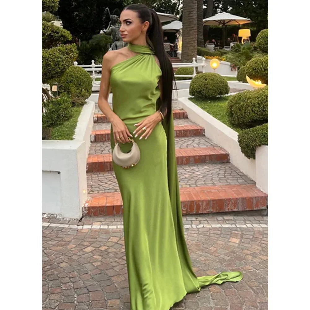 The Seraphina Satin Gown