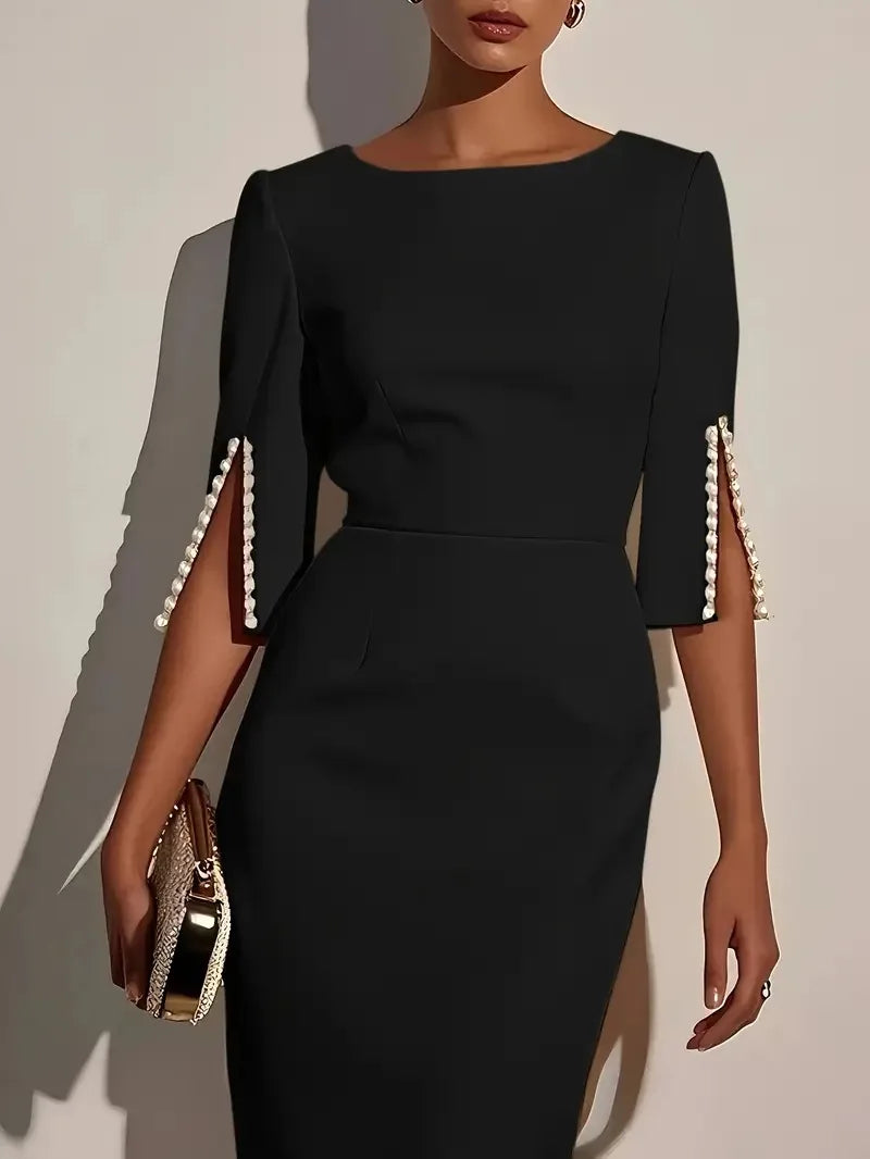 The Aurora Pearl Midi Dress