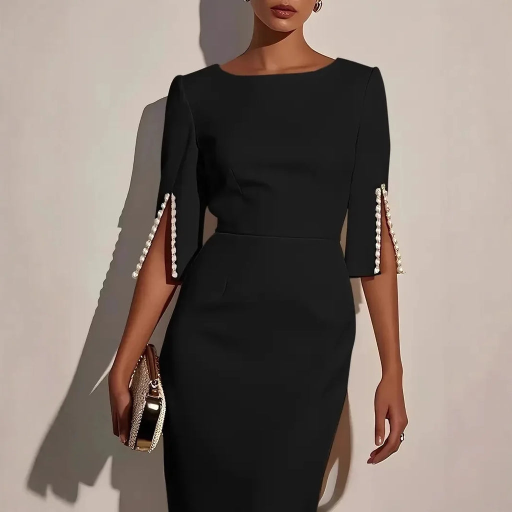 The Aurora Pearl Midi Dress